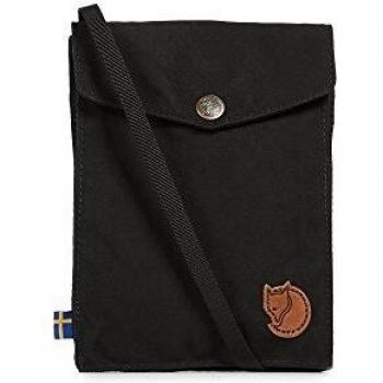 Bolso cruzado Fjällräven Pocket negro con correa ajustable