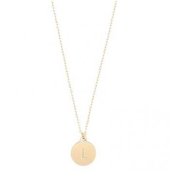 Kate Spade New York Gold Mini Initial 'L' Pendant Necklace - One Size