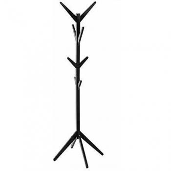 Perchero de Pie Multiestancia Miroytengo con 8 Colgadores Color Negro 173 cm