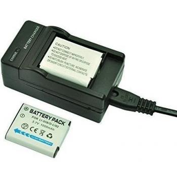 mondpalast@ 2X Reemplazo batería Li-ion type Li-50B / D-Li92 1000mAh + cargador  para Olympus Mju Tough Series 6000, 6010, 6020, 8000, 8010, 9000, 9010 SP-610UZ, SP-720UZ, SP-800UZ, SP-810UZ, SZ-10, SZ-11, SZ-12, SZ-14, SZ-20, SZ-30, SZ-30MR, SZ-31, SZ-
