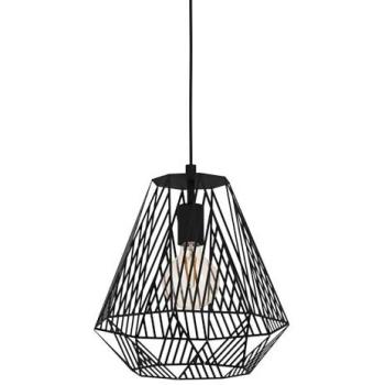 Lámpara Colgante Moderna Stype 33cm Acero Negro E27 Intercambiable