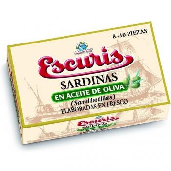 SARDINILLAS ESCURIS EN ACEITE DE OLIVA 8/10 R-90