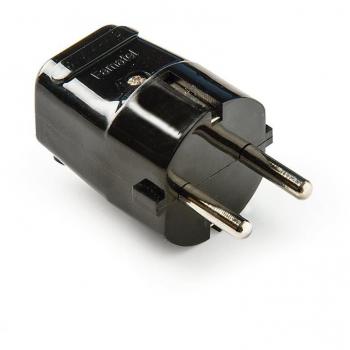 Clavija desmontable móvil con toma de tierra 16A 250V color negro Famatel 1103-N