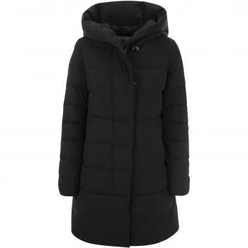 Woolrich Women's Hooded Down Jacket, Black, Size Large, CFWWOU0685FRUT3128 Color 100