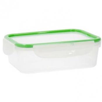 Fiambrera Quid Greenery 1,4 L Transparente Plástico (Pack 4x) Multicolor Estándar