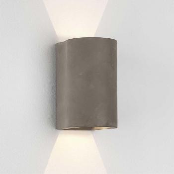 Aplique LED de exterior Astro Dunbar 160, 2 luces, hormigón, IP65