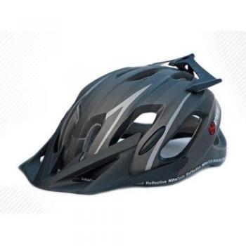 Prowell X9 - Casco de ciclismo de montaña negro negro mate Talla:M