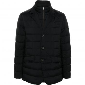 Herno Men's La Giacca Nylon Down Jacket, Black, Size 46, PI001ULE12456Z9300