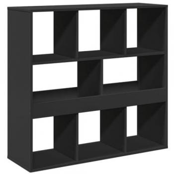 Estantería/Divisor de Espacios Negro 100x33x94,5 cm, Librería, Estantería para Libros, Muebles para Libros, Biblioteca, Armario para Libros
