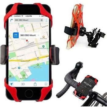 OcioDual Soporte de Bicicleta Moto Bici Bike Manillar Extensible para Movil Goma Sujecion