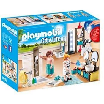 PLAYMOBIL City Life Baño, con Efectos de Luz, a Partir de 4 Años