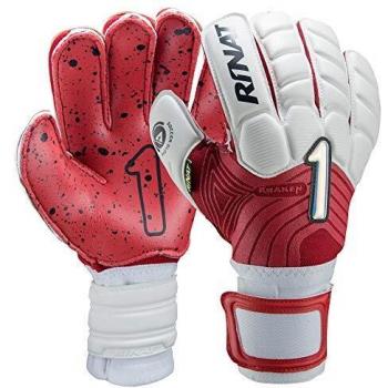 Rinat Kraken Spekter Turf Guante De Portero, Unisex Adulto, Blanco/Rojo, 8