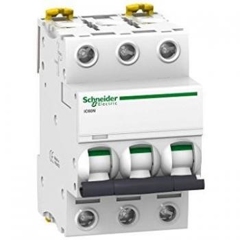 Schneider Electric A9F74301 Interruptor Automático Magnetotérmico Ic60N, 3P, 1A, Curva C