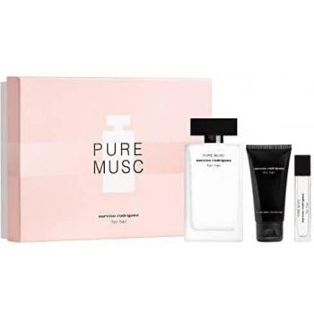 Narciso Rodriguez pure musc eau parfum 100ml + eau parfum 10ml + lecehe corpoal 50ml, Negro