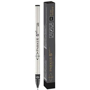 Parker 5TH - Minirrecambio para punta mediana, negro