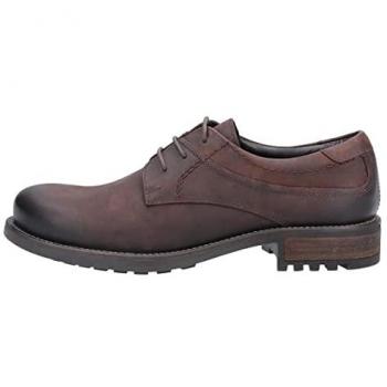 Cotswold Brookthorpe Men's Brown Leather Derby Lace-Up Shoes - Size 11