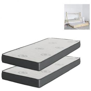 Pack 2 Colchones MueMue: Cama + Arrastre 90x190x20/90x180x15