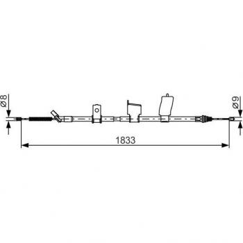 Cable de freno de mano BOSCH 1 987 482 340