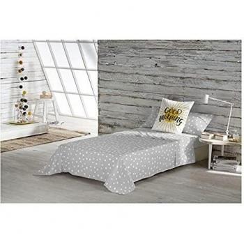 Cool Kids S2800904 Juego de Sábanas Lars Grey, Cama de 90, Multicolor, 160 x 270 cm