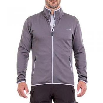 Jeep Stretch-J8W Sudadera, Hombre, Gris Oscuro, Large