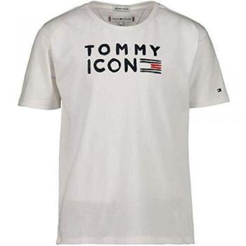 Tommy Hilfiger- Camiseta Manga Corta KG0KG04392 123 Bright White- Camiseta Manga Corta NIÑA
