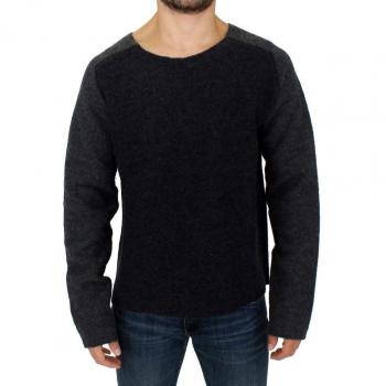 COSTUME NATIONAL C’N’C Wool Crew Neck Sweater - IT48 | M, Gray Wool Sweater with Round Neck, Male, Size: M