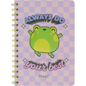 Libreta A5 3D Mr Wonderful: Rana - Always Do Your Best 21x1x14 cm