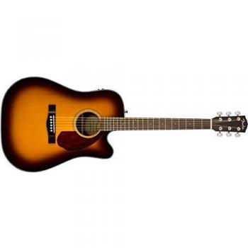 Fender CD-140SCE Sunburst Dreadnought Acoustic-Electric Guitar with Case