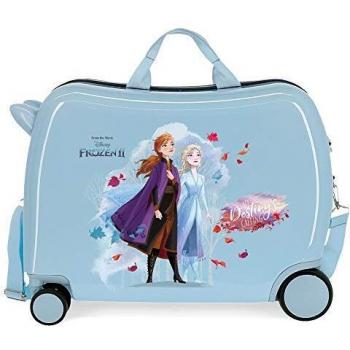Disney Frozen Nature is magical Maleta Infantil Azul 50x39x20 cms Rígida ABS Cierre combinación 34L 2,1Kgs 4 Ruedas Equipaje de Mano