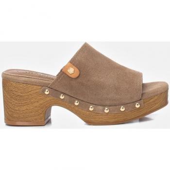 Zuecos de Piel 161612 taupe Carmela - Comodidad y estilo para mujer