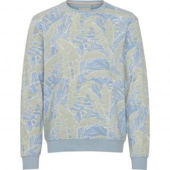 Sudadera Blend de Hombre, 60% Algodón y 40% Poliéster, Color Azul Dusty, Talla L