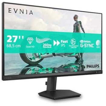 Monitor Gaming Philips Evnia 3000 27 QHD 2560x1440 IPS 260Hz 0.3ms