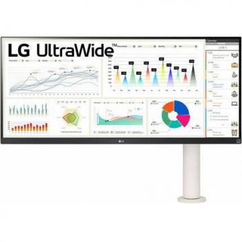 Monitor LG 34WQ68X-W de 86,4 cm (34) Quad HD con pantalla LCD en color blanco