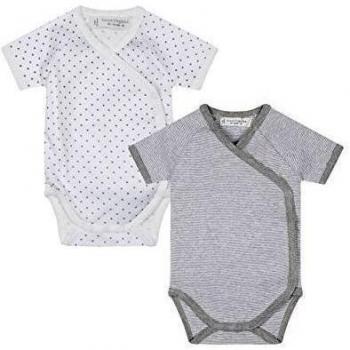Sense Organics YGON Kurzarm-Wickelbody unisex-Body Bebé niños    Weiß