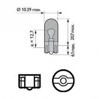 Lámpara intermitente PHILIPS 12396NACP, luz de dirección