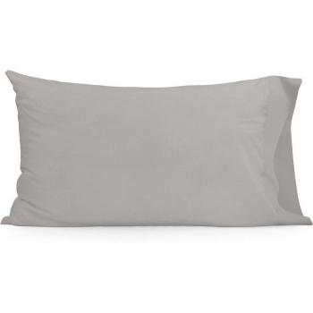 Pack 2 fundas de almohada HappyFriday BASIC Gris 50 x 75 cm