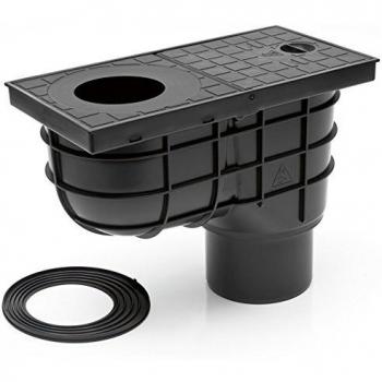 Desagüe de canalón DN110 negro 325 E
