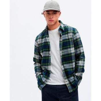 Camisa de Franela para Hombre de Peso Medio 100% Algodón Orgánico - Gap