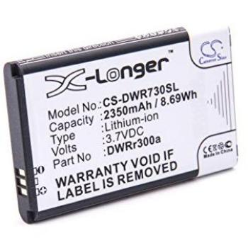 Batería Li-Ion 2350mAh (3.7V) Compatible con Hotspot Modem Router D-Link DWR-730 B1, DWR-730 B2, DWR-830 A1, DWR-