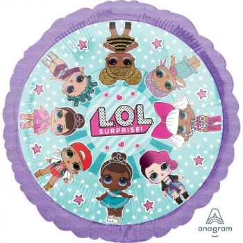 anagram balón de papel de aluminio estándar 17-42 cm Lol surprise-confezionato individualmente, Multicolor, 7 a3844501 