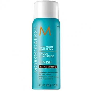 Moroccanoil Luminous Extra Strong Hairspray 75ml - Laca de fijación extra fuerte, 75 ml, proporciona una fijación duradera y un acabado luminoso sin dejar residuos