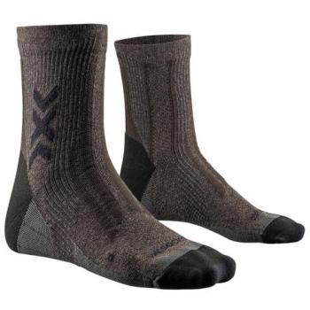 Calcetines X-Bionic Hike Perform Natural Ankle marrón - 39-41, Unisex adulto, color Brown/Black