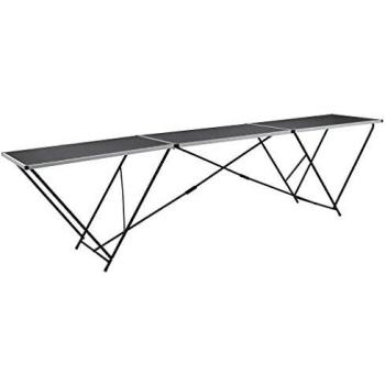 vidaXL Mesa Empapelar Plegable MDF Aluminio 200x60x78cm Bricolaje Manualidades