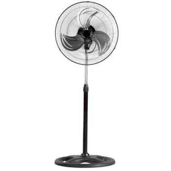 Ventilador de pie pedestal COSHANO 18 pulgadas aspa metálico giratorio 3 velocidades silencioso negro