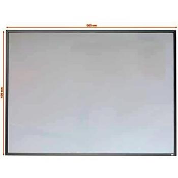 Nobo Pizarra Magnética Pequeña de Pared, Marco de Aluminio, Borrado en Seco, Para Casa y Oficina, Incluye Rotuladores, Imanes, Almohadillas de Montaje y Borrador, 585 x 430 mm, Blanco, 1903777
