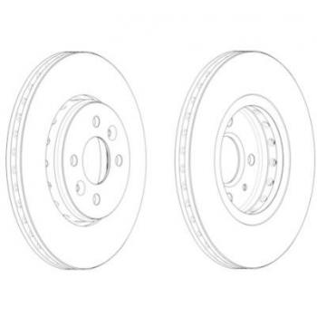 Ferodo ddf2350 C Disco de freno recinto, Set de 2