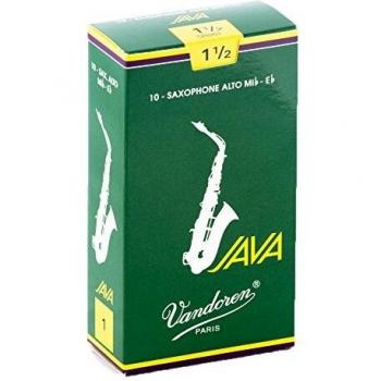 Vandoren Java Series Alto Saxophone Reeds, Box of 10 (Strength 1.5)