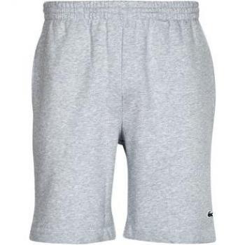 Short Homme gris Lacoste - Pantalón corto de hombre jogger en felpa de algodón ecológico cepillado