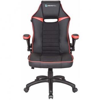 Newskill Nayuki - Silla gaming profesional con respaldo 2.5D, reposabrazos acolchado y ajustable y respaldo con mecanismo de balanceo - Color Rojo