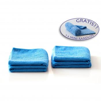 XXL 2 Premium de microfibra paños para secar y pulir – La microfibra Agua magnético con WAFFEL estructura – Ideal para coche, moto y presupuesto – Tamaño 70 x 40 – Incluye Nuestra Mini sin bordes paño de microfibra gratis de